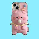 omgkawaii iPhone 12 Piggy Pal: Adorable Pig-Themed Protective Phone Case
