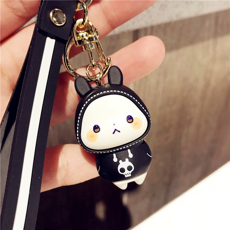 omgkawaii Keychains Black Adorable Bunny Keychain