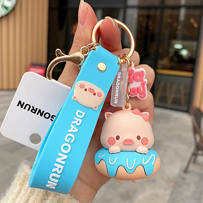 omgkawaii Keychains Cute Pig Keychain