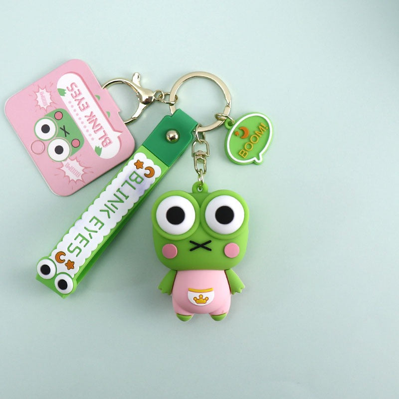 omgkawaii Keychains Green Blink Eyes Frog Keychain