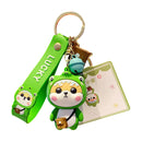omgkawaii Keychains Green Cute Little Shiba Inu Keychain