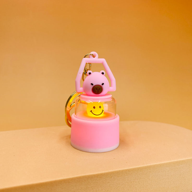 omgkawaii Keychains Pink Luminous Capybara Lantern Keychains