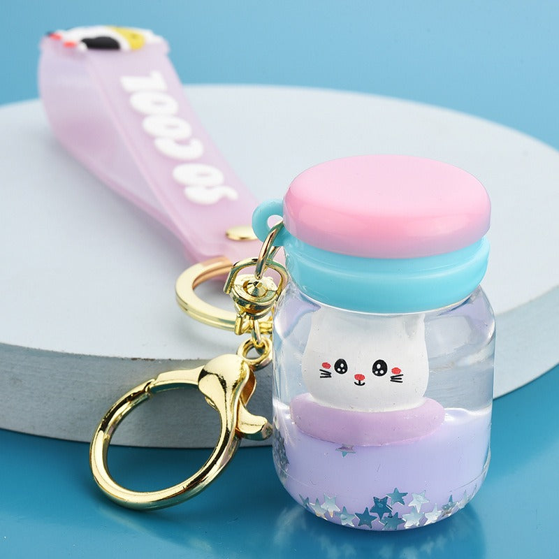 omgkawaii Keychains Purple Floating Kitten Keychain