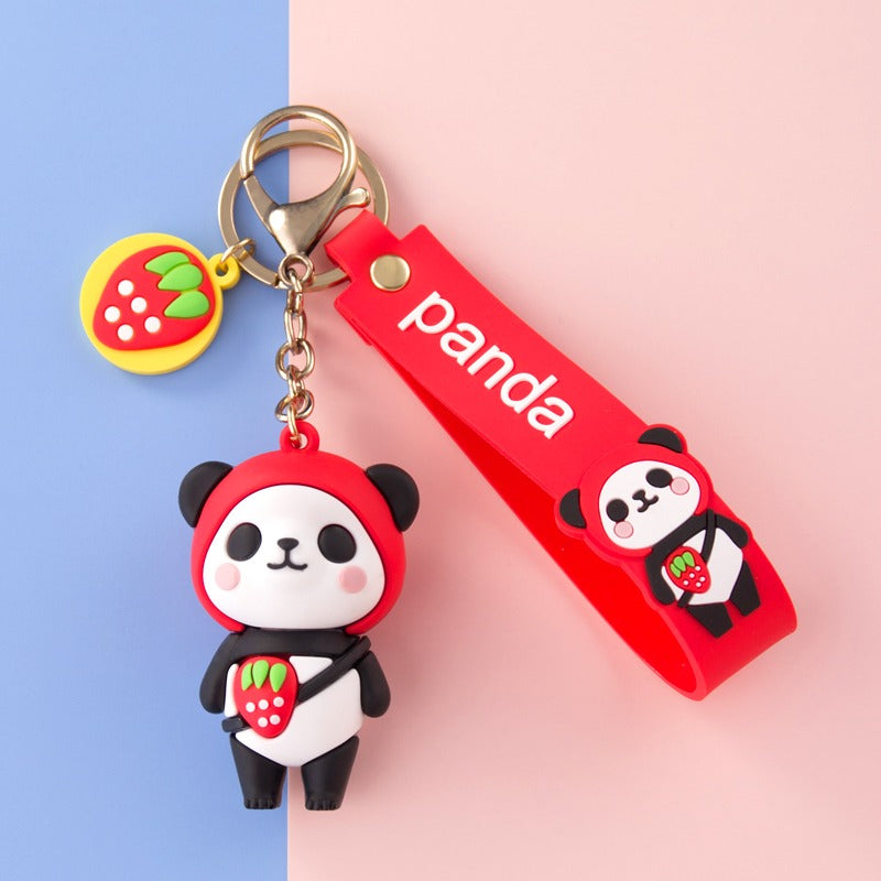 omgkawaii Keychains Red Fruit Panda Keychain