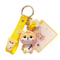 omgkawaii Keychains Yellow Cute Little Shiba Inu Keychain