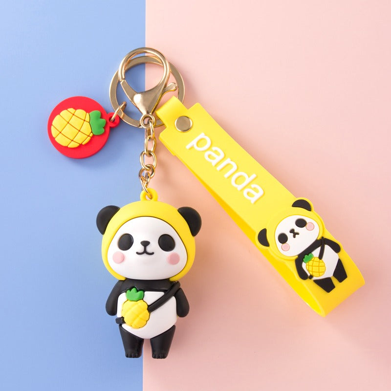 omgkawaii Keychains Yellow Fruit Panda Keychain