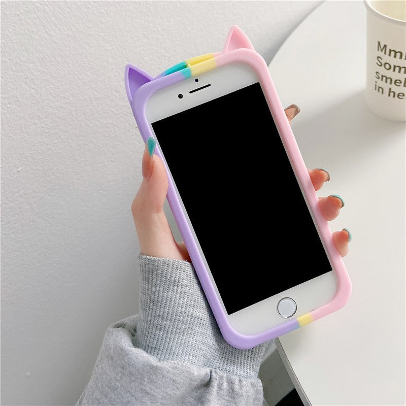 Cute Cat Bubble Phone Case For iPhone omgkawaii