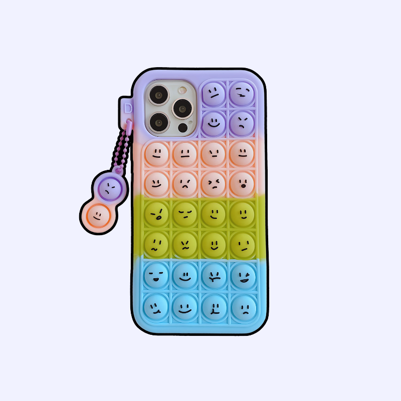 omgkawaii Mobile Phone Cases Emotions Bubble Pop it Case for iPhone