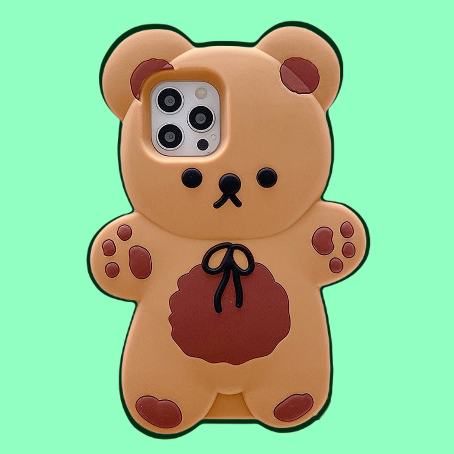 Kawaii Teddy Bear Phone Case for iPhone