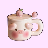 omgkawaii Mug Pig Cute Animals-Inspired Mug for Joyful Sipping