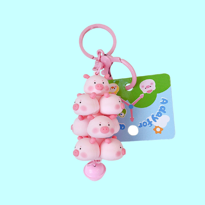 omgkawaii Pig Adorable Animal Keyring Companions