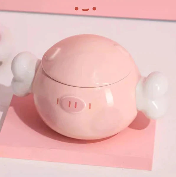 omgkawaii Piggy Delight: Adorable Ceramic Pig Mug for Your Daily Sip