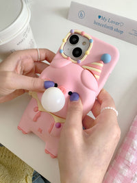omgkawaii Piggy Pal: Adorable Pig-Themed Protective Phone Case