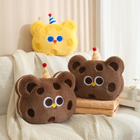 omgkawaii Pillows Biscuit Bear Plush: Pillow and Blanket Set