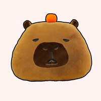 omgkawaii Pillows Pumpkin Hat Capybara Plush Pillow