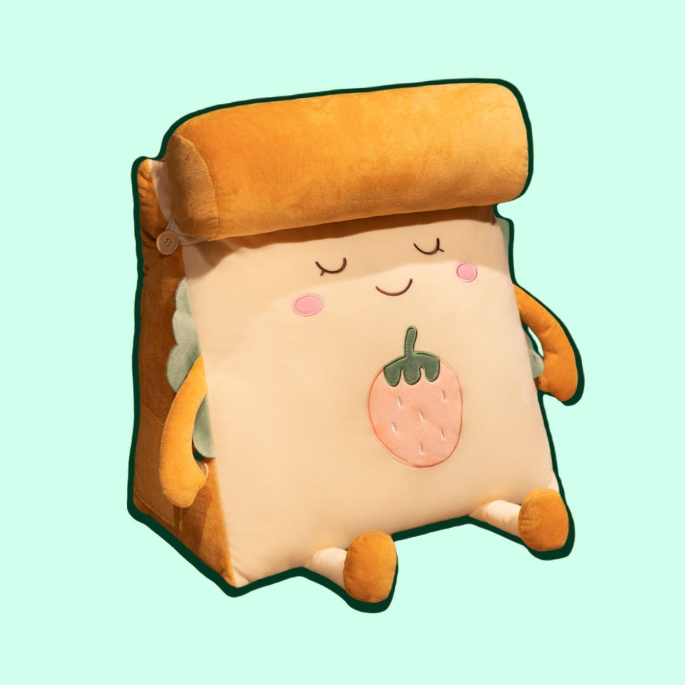 omgkawaii Pillows Strawberry Cute Toast Bread Mochi Plush Pillow