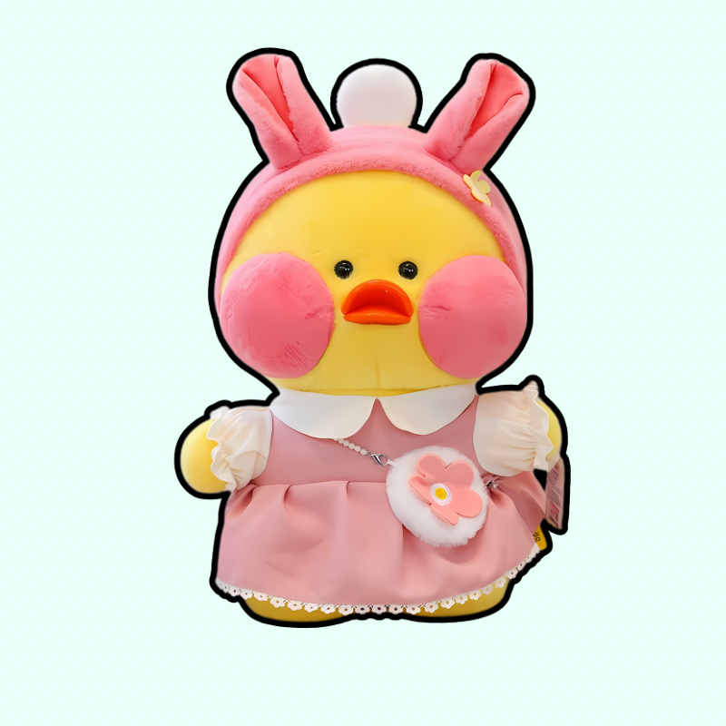 omgkawaii Pink / 30 CM Cute Duck Plush with Animal-Themed Hats