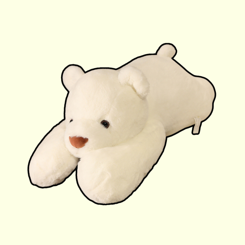 omgkawaii Polar Pals: Giant Brown and White Polar Bear Plushies for Cozy Snuggles