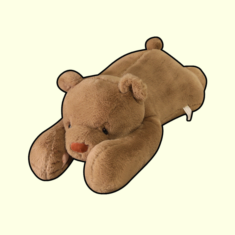 omgkawaii Polar Pals: Giant Brown and White Polar Bear Plushies for Cozy Snuggles