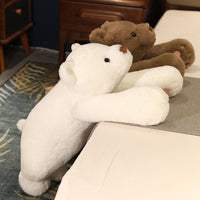 omgkawaii Polar Pals: Giant Brown and White Polar Bear Plushies for Cozy Snuggles