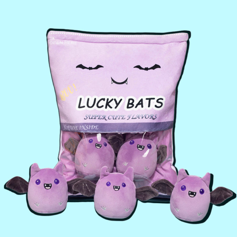 A Whimsical Collection of Mini Bat Plush in a Bag