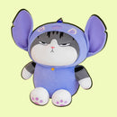 omgkawaii Purple Cat Plushie Transforming with Animal Outfit Collection