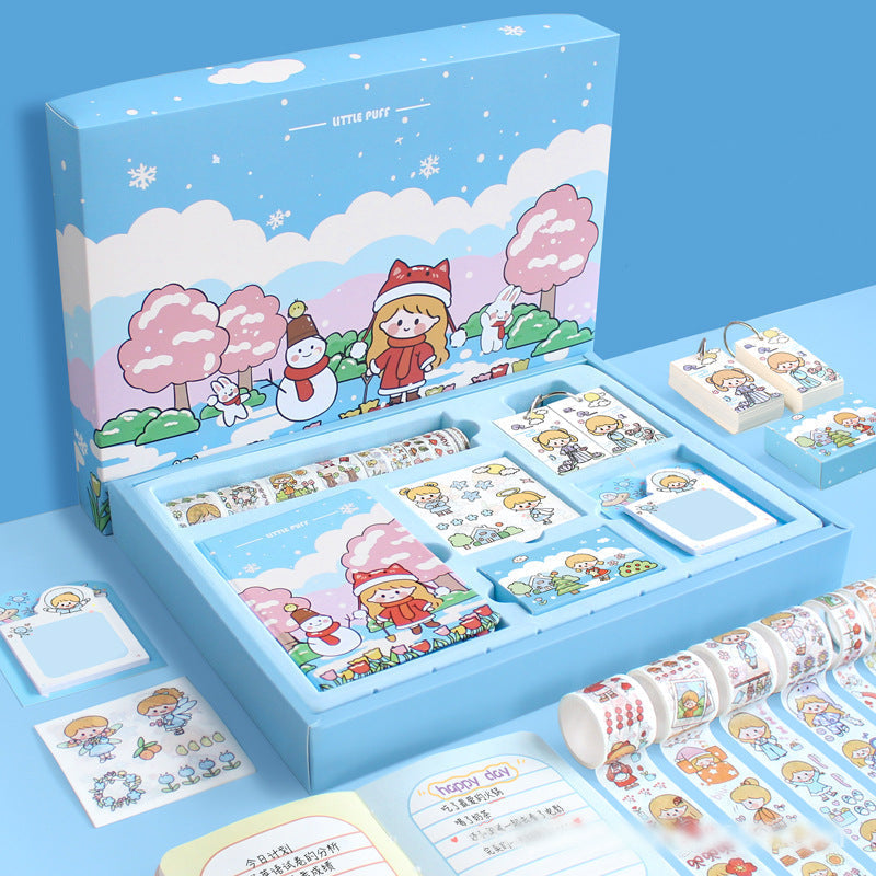 omgkawaii Stationery Blue Kawaii Stationery Bundle Set