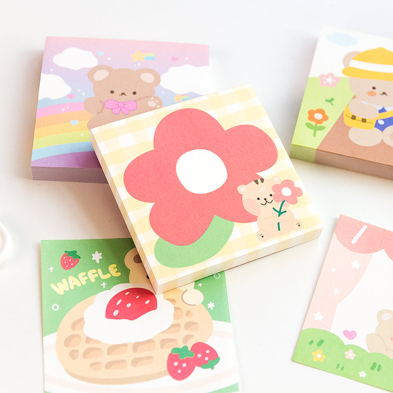 omgkawaii Sticky Notes Cute Bear daily Memo Pad