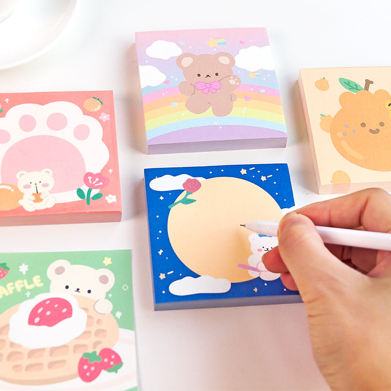 omgkawaii Sticky Notes Cute Bear daily Memo Pad