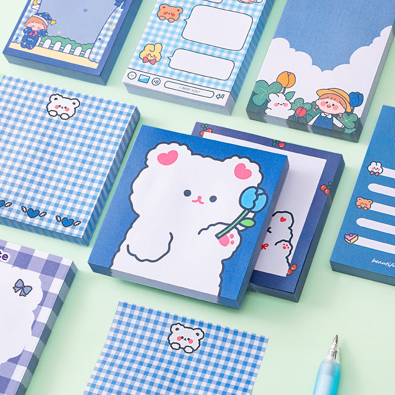 omgkawaii Sticky Notes Cute Bear Sticky Notes 80 sheets