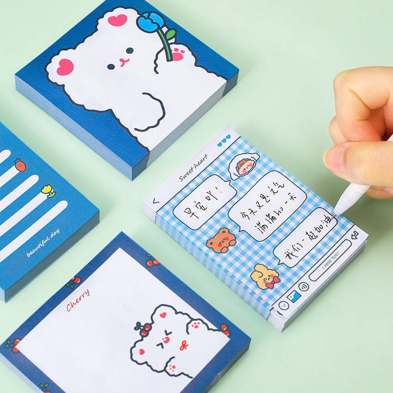 omgkawaii Sticky Notes Cute Bear Sticky Notes 80 sheets