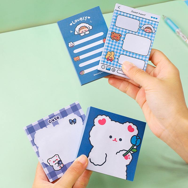 omgkawaii Sticky Notes Cute Bear Sticky Notes 80 sheets