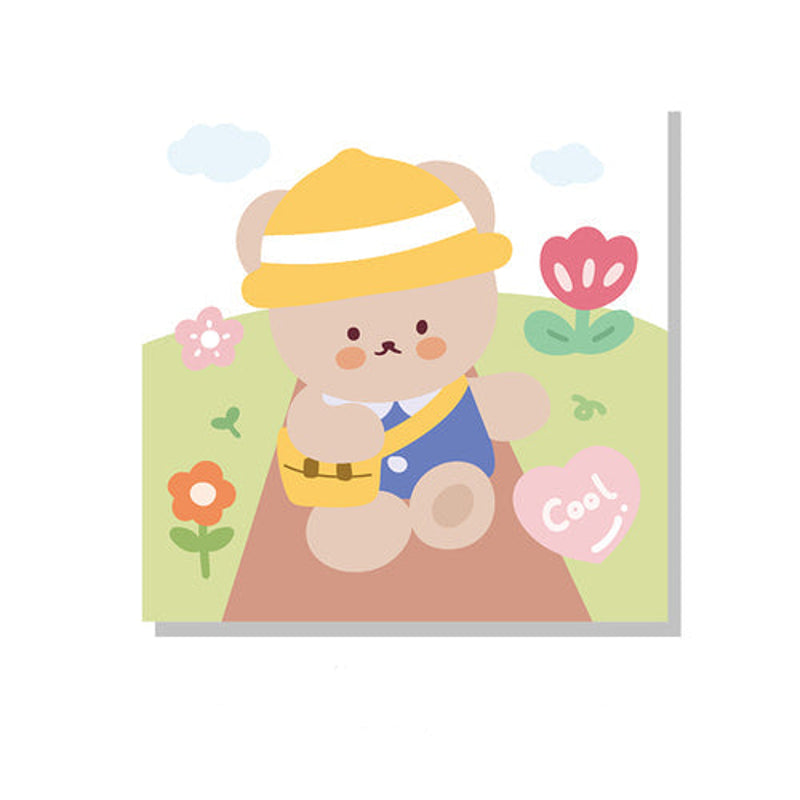 omgkawaii Sticky Notes Note 8 Cute Bear daily Memo Pad