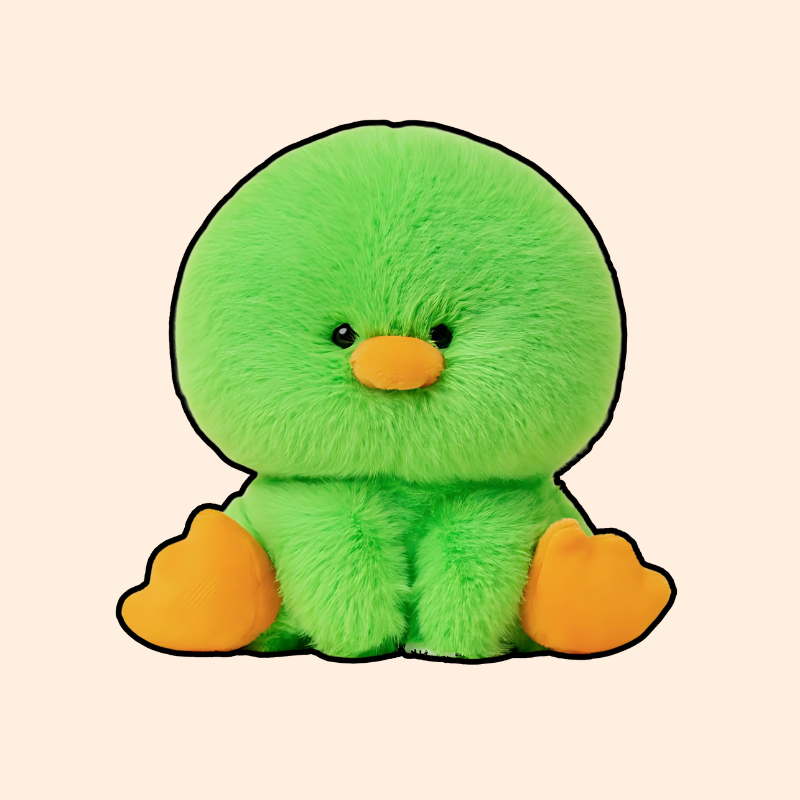 omgkawaii Stuffed Animals 14 CM Mini Fluffy Green Duckling Plush