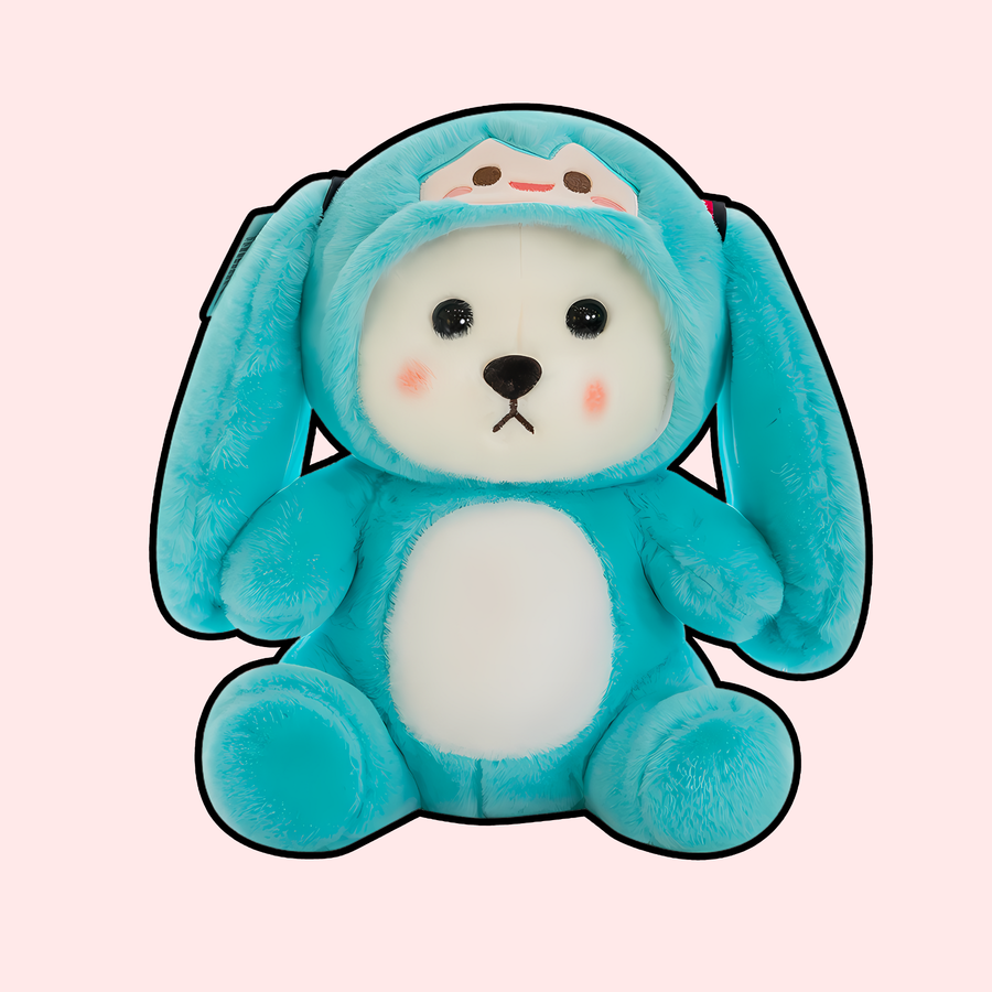 omgkawaii Stuffed Animals 25 CM Adorable Plush Bunny with Hood