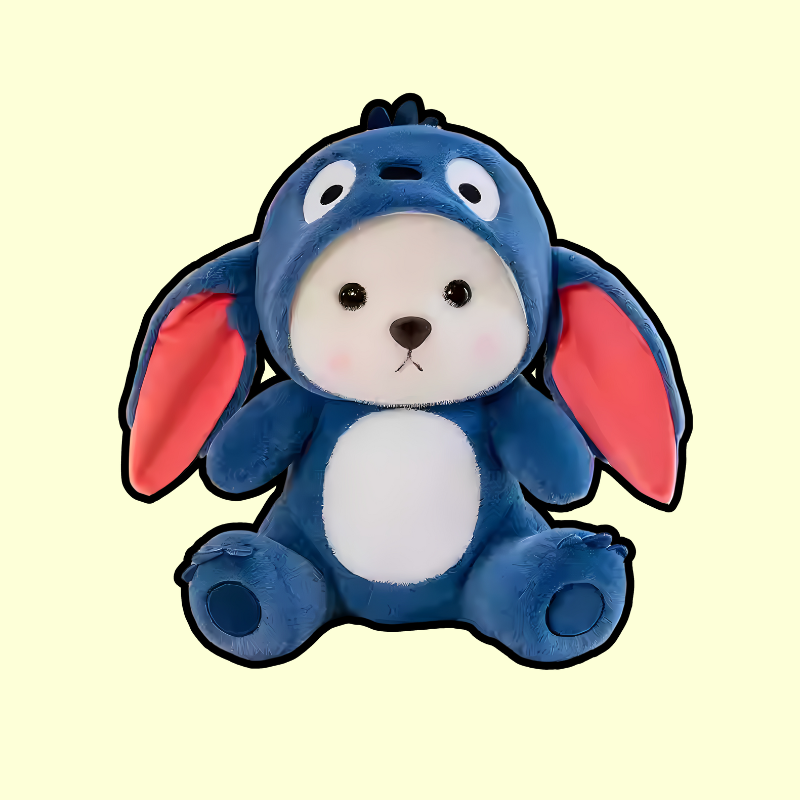 omgkawaii Stuffed Animals 25 CM Stitching Dreams: Transforming into a Huggable Stitch Bear Plush