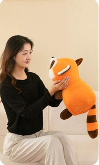 omgkawaii Stuffed Animals 50 CM Convertible Cuddly Duo: Adorable Panda and Transforming Raccoon Plush Toy