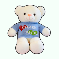 omgkawaii Stuffed Animals 75 CM / Blue Love You Sweater Teddy Bear