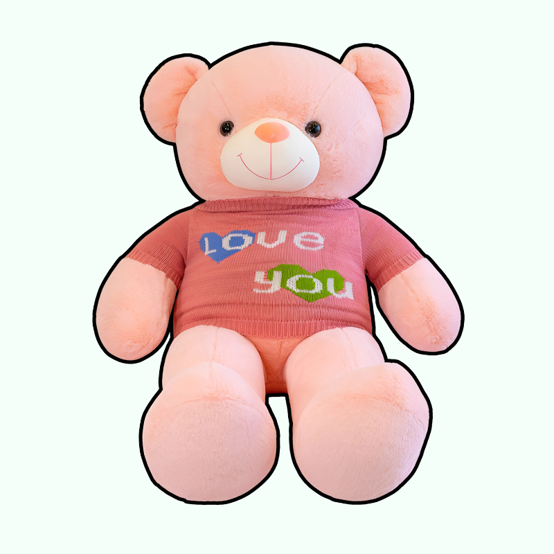 omgkawaii Stuffed Animals 75 CM / Pink Love You Sweater Teddy Bear