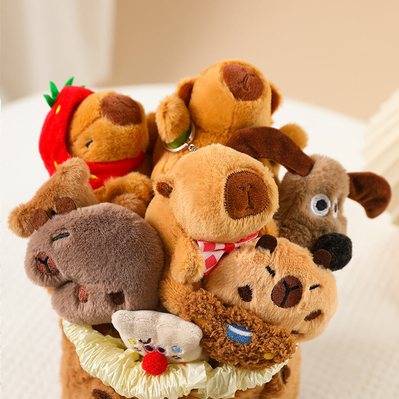 omgkawaii Stuffed Animals Adorable Capybara Bouquet Plushie: A Cuddly Floral Friend