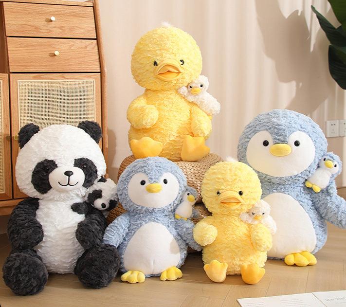 omgkawaii Stuffed Animals Adorable Penguin Parent and Baby Plush Set