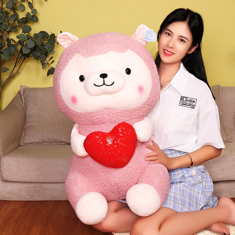 omgkawaii Stuffed Animals Adorable Sheep Heart Plush toy