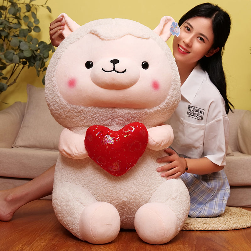 omgkawaii Stuffed Animals Adorable Sheep Heart Plush toy