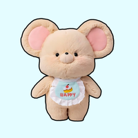 omgkawaii Stuffed Animals Beige / 30 CM Kawaii Happy Mouse Plushie