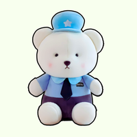 omgkawaii Stuffed Animals Blue / 35 CM Cozy Bear Plush in Police Uniform