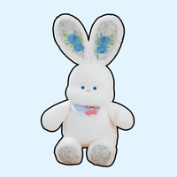 omgkawaii Stuffed Animals Blue Floral-Eared Bunny Plush Collection