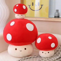 omgkawaii Stuffed Animals Cheery Mushroom Plush: A Cuddly Red Delight