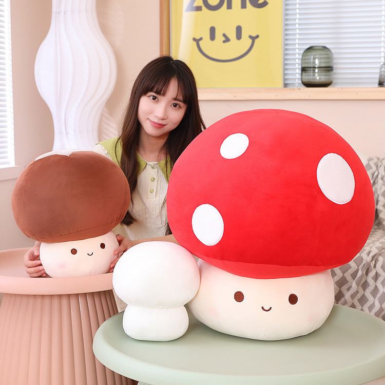 omgkawaii Stuffed Animals Cheery Mushroom Plush: A Cuddly Red Delight