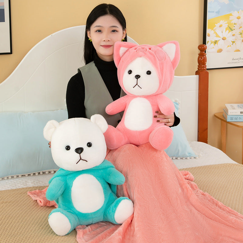 omgkawaii Stuffed Animals Cozy and Cute Plush Blanket Set