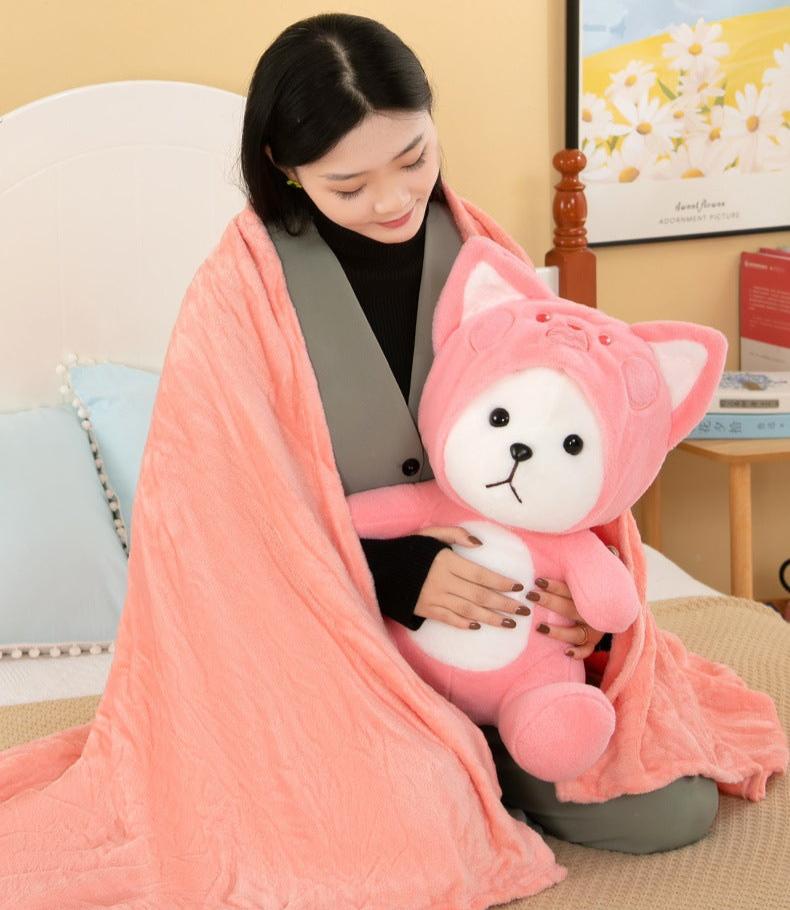 omgkawaii Stuffed Animals Cozy and Cute Plush Blanket Set